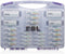 EBL Purple Super Power Battery Box, Includes 12 AA Batteries, 8 AAA Batteries, 2pcs C/D Adapters