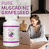 Youngevity Premium Muscadine Grape Seed - 650 mg Antioxidant Superfood, Rich in Resveratrol, 60 Servings