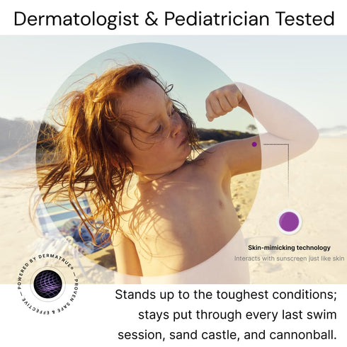 SpotMyUV UV Detection Stickers for Sunscreen, Patented Dermatrue SPF Sensing Technology, 32 Count