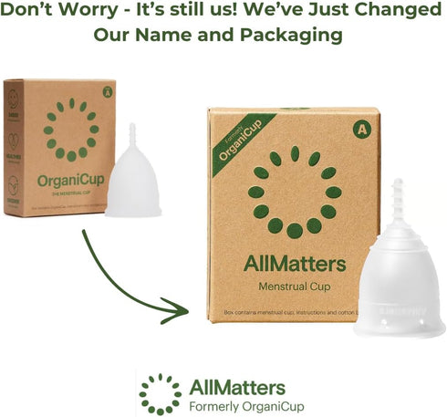 OrganiCup Menstrual Cup by AllMatters - Size A - Best Menstrual Cup, Soft and Flexible, Made in Germany