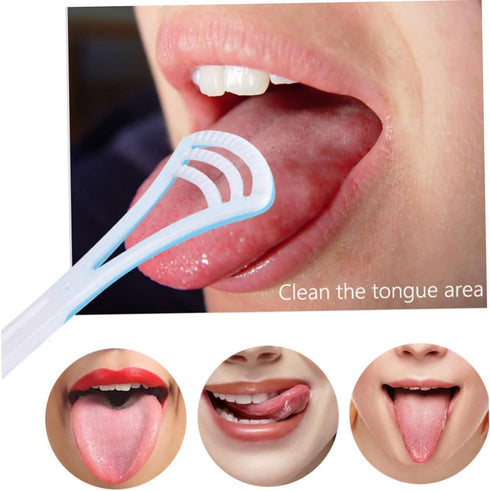 Sgqtqybk Tongue Scraper Tongue Cleaning Brush Scraping Tools Scrubber for Healthy Care Mouth Hygiene Green