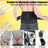 Lower Back Braces for Back Pain Relief - Compression Belt for Men & Women - Lumbar Support Waist Backbrace for Herniated Disc, Sciatica, Scoliosis - Breathable Mesh Design, Adjustable Straps(M, Black)