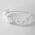 SWEETV Silver Flower Girl Headpiece for Wedding, Communion Headband for Girls, Princess Crystal Hair Accessories