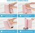 AIDEA Pink Microfiber Cleaning Cloth Roll - 75PK, Reusable Tear Away Towels for Cars, Kitchen, and Windows