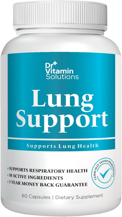 Lung Revive: Advanced Respiratory Support with Butterbur, Quercetin, & Vitamin C, Enhanced Breathing & Lung Detox