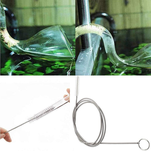 Extra Long 155CM Pipe Tube Cleaner, Flexible Drain Brush, 3pcs Skinny Tube Spiral Cleaning Brush