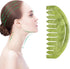 MYMEO Jade Massage Comb Face Gua Sha Massager Natural Stone Gouache Scraper Head Neck Back Leg Skin Care Tool