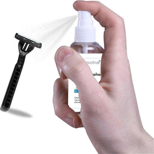 SKINovative 99% 99 1 Oz Isopropyl Alcohol Spray Disinfectant, Derma Roller Cleansing Spray, Microneedling Cleaning