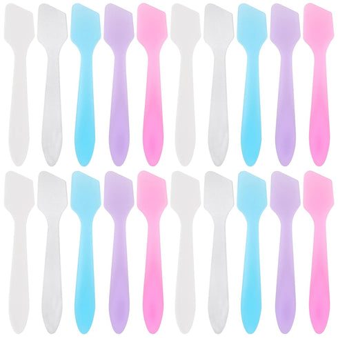 Tbestmax 300 PCS Mini Cosmetic Spatulas, 3.2" x 0.6" Disposable Makeup Spatulas for Facial Creams (Multicolor)