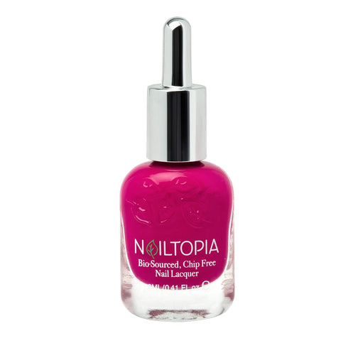 Nailtopia - Plant-Based Chip Free Nail Lacquer, Non Toxic, Bio-Sourced, Long-Lasting Polish - Spill The Juice (Magenta)