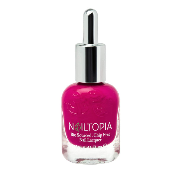 Nailtopia - Plant-Based Chip Free Nail Lacquer, Non Toxic, Bio-Sourced, Long-Lasting Polish - Spill The Juice (Magenta)