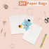 RACETOP 100 Pack White Kraft Paper Gift Bags with Handles | 5.8x3.2x8.25 Inch | Bulk Retail Shopping Bags