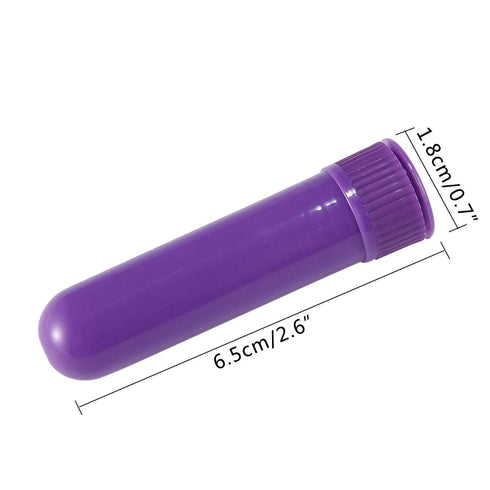 Onwon 24 Pcs Essential Oil Aromatherapy Inhaler, Refillable Nasal Inhaler Blanks with Unscented Wicks, Assorted Colors