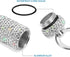 Portable Pill Case, Waterproof Pill Holder with Keychain, Bling Pill Box for Outdoor Travel