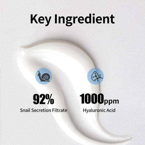 VGO Snail Mucin 92% Moisturizer - Daily Hydrating Repair Face Gel Cream for Dry & Sensitive Skin, 50g / 1.76oz