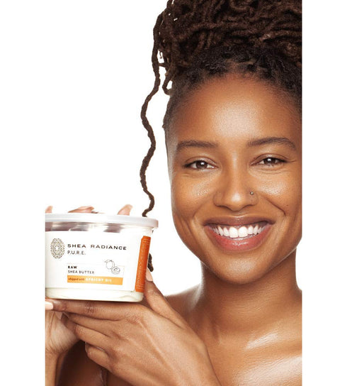 Shea Radiance P.U.R.E Raw Shea Butter | 100% Natural & Unrefined Body Butter | 9 oz | Soothes, Softens, Moisturizer