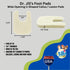 YJ18-5058, 1/4" (25 Pack) Dr. Jill's Foot Pads, Latex Free, U-Shaped Callus Pad Felt Lesion Pad