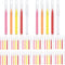 75 Pieces Braces Brush for Dental Tooth Flossing, Interdental Cleaning Tool in 5 Colors