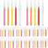 75 Pieces Braces Brush for Dental Tooth Flossing, Interdental Cleaning Tool in 5 Colors