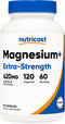 Nutricost Magnesium+ Extra Strength 420mg, 120 Capsules, Non-GMO, Gluten Free, Vegan Friendly