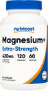Nutricost Magnesium+ Extra Strength 420mg, 120 Capsules, Non-GMO, Gluten Free, Vegan Friendly