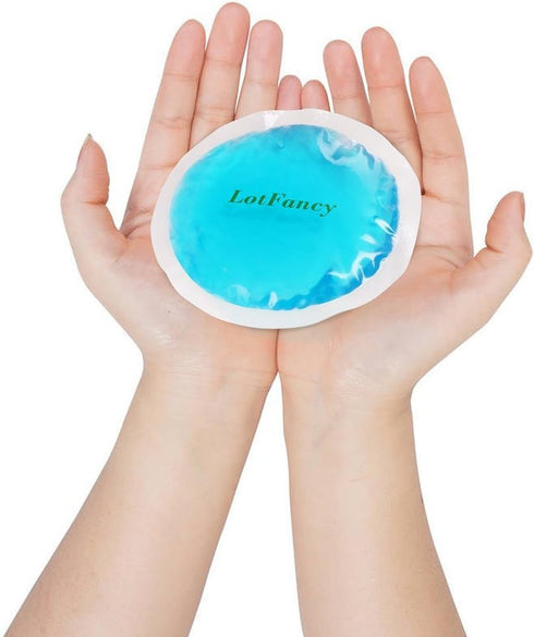 LotFancy Ice Pack for Injuries - 8 Small Reusable Gel Heating Cooling Pads for Hot Cold Therapy