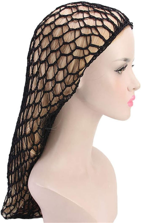 Qianmome Women Soft Rayon Snood Hat, Crocheted Hair Net Cap in Mixed Colors