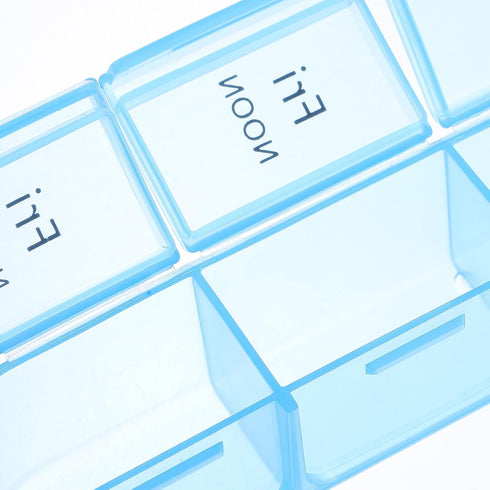 ibasenice Large Weekly Pill Organizer Box, Detachable Multi-Grid Medicine Case with Sealed Moisture-Proof Design