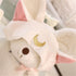 Ziper Usagi Moon Cute Cat Hairband Cosmetic Shower Headband (White)