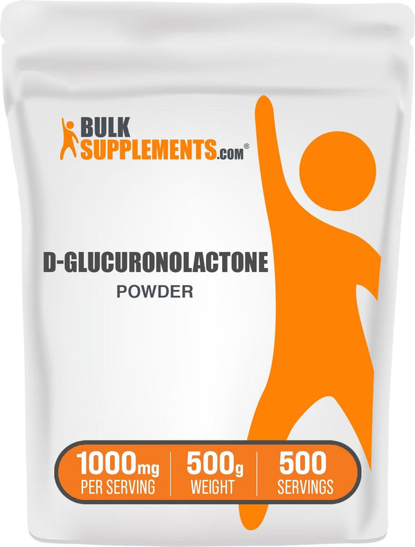 BulkSupplements.com Glucuronolactone Powder - D-Glucuronolactone Supplement for Energy Support, 1000mg per Serving, 500g