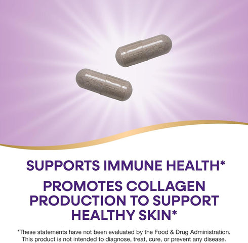 Immune 1,000 2-Capsule 250 (Packaging Nature's Way Vitamin C with Rose Hips, Antioxidant & Function Support from