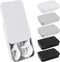 6 Pack Portable Dental Floss Case, Refillable Travel Pick Organizer, Metal Sliding Dispenser for Teeth Cleaning