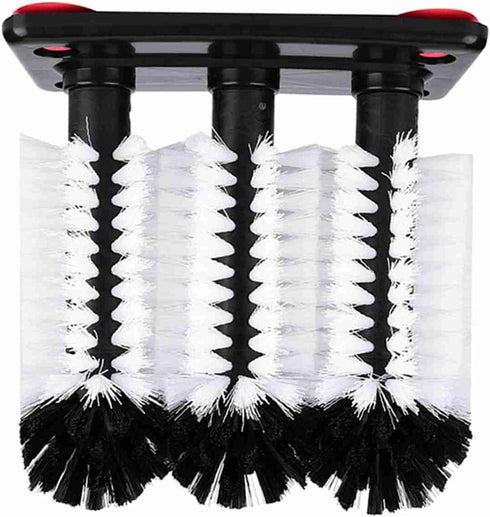 MUNEFE 3 Brush Cleaner, Water Bottle Cleaner Brush, Glass Cup Washer with Suction Cup Base Brush for Kitchen Sink Home