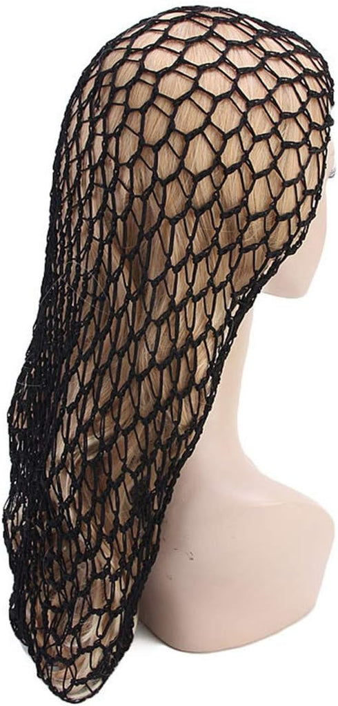 Qianmome Women Soft Rayon Snood Hat, Crocheted Hair Net Cap in Mixed Colors