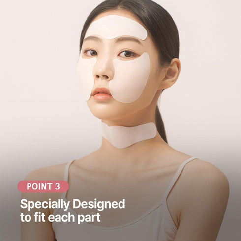 Vitalique Collagen Melting Patch (Neck) - Korean Patch for Glowing Skin, Moisturizing & Hydrating, 4EA