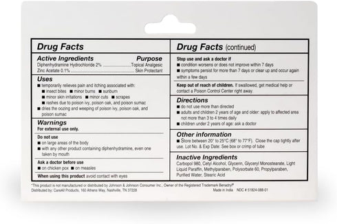 CareAll Anti-Itch Cream 1.25oz - Histamine Blocking Topical Analgesic & Skin Protectant for Itch Relief