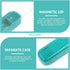 Weekly Medicine Organizer Box with Compartments Portable Reusable Pill Case with Lid and Storage Bag Compact Organizer