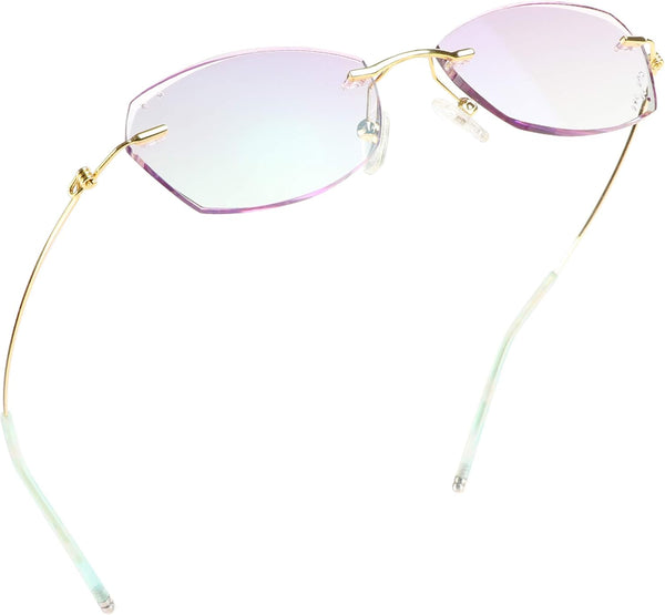 LifeArt Blue Light Blocking Glasses, Anti Blue Rays Computer Reading Glasses for Women (+1.00 Magnification)