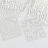30 Sheets White Flower Nail Art Stickers, 3D Self Adhesive Designs with Rhinestones for Nail Decorations