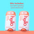Hello Peach Aluminum Free Deodorant for Women & Men, Natural Fragrance, 24 Hour Odor Protection, Pack of 2