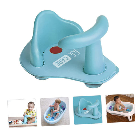 Baby Bath Chair for Boys and Girls Non-Slip Infant Shower Seat Anti-Skid Mat Sturdy Plastic for Safe Bathing Suitable