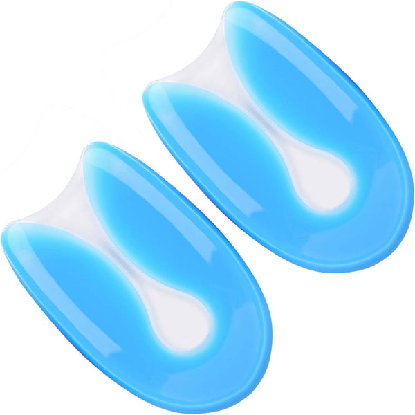 Silicone Gel Heel Cups - Heel Pads for Plantar Fasciitis, Heel Spurs & Heel Pain Foot Care, Size L