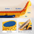 XINIFOOT 3 Pairs Elastic Shock Absorbing Shoe Insoles, Breathable Honeycomb Sneaker Inserts for Men