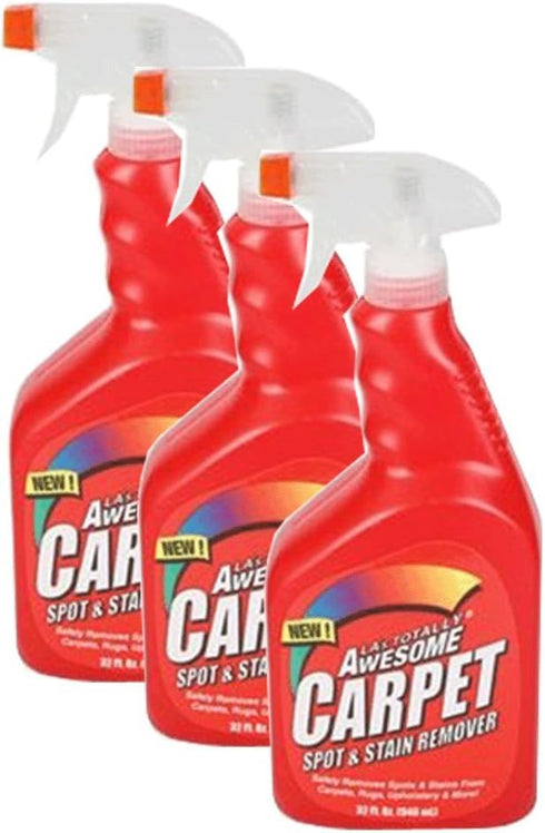 La's Totally Awesome Carpet Spot and Stain Remover, 3 Packs (32 fl oz/Each)