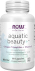 NOW Solutions Aquatic Beauty+ Capsules, 60 Capsules | Marine Collagen and Vitamin C Supplement for Youthful Skin*