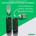 Set Essential Medical Supply Adaptive Utensil with Built Up Handles - Bendable Fork, Spoon, and Rocker Knife with Large