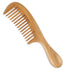 Onedor Handmade 100% Natural Green Sandalwood Hair Combs - Anti-Static Wooden Wide Tooth Detangler Comb