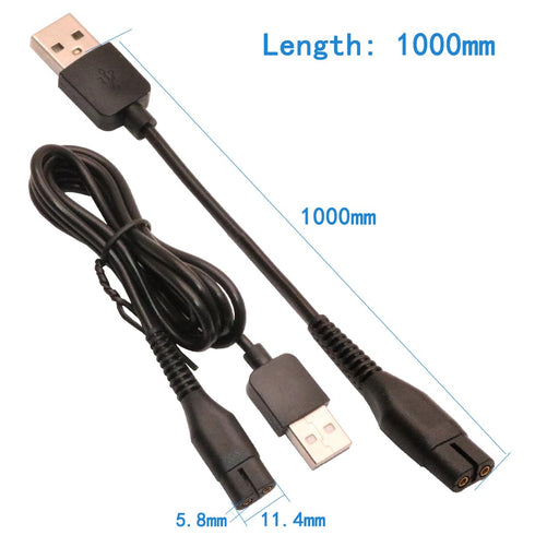 Power Cord 5V Replacement Charger USB Adapter for Electric Hairdressers, Shavers, Purifiers, Table Lamps and Others,