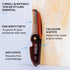 ZEUS Folding Mustache Comb, Handmade Saw-Cut Best Moustache Pocket Comb - (Tortoiseshell) - K12