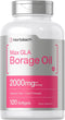 Horbaeach Borage Oil Capsules 2000 mg | 120 Softgels | Cold Pressed Seed Oil Supplement with 320mg of GLA